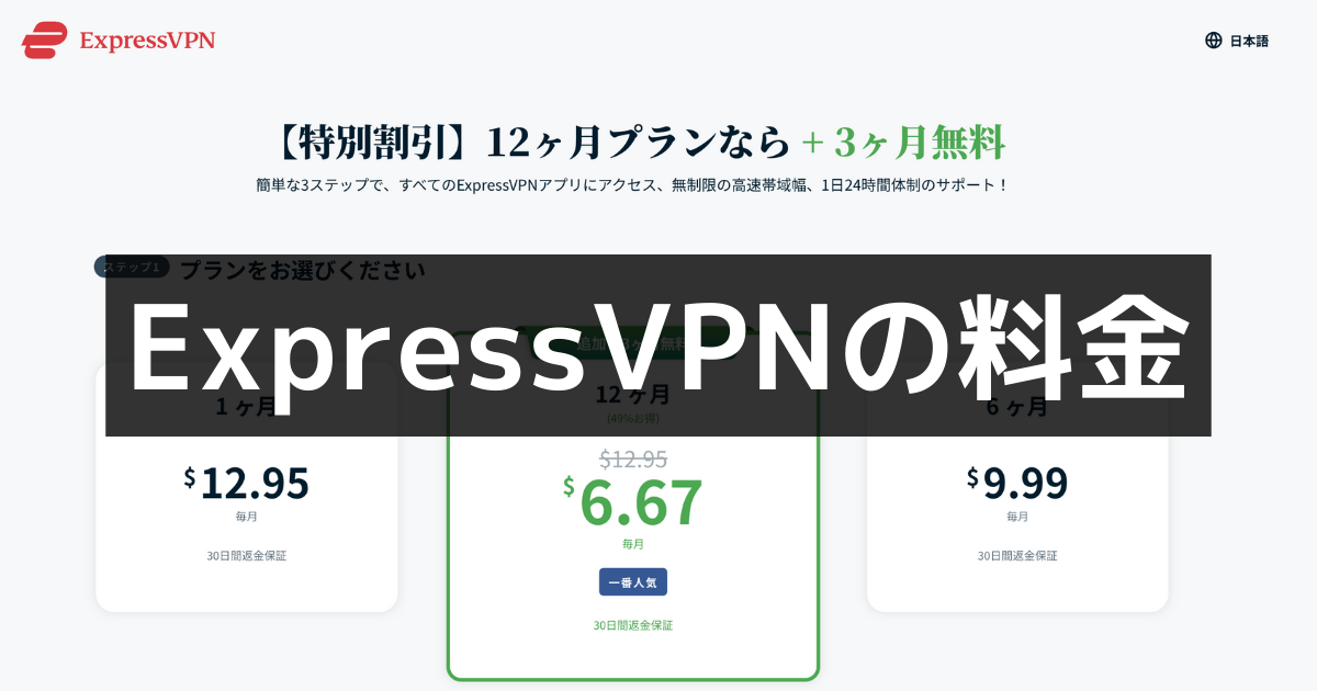 ExpressVPN 料金